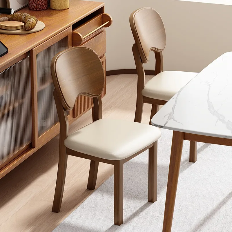 NewSillas Para Comedor Silla de Comedor de madera maciza taburete trasero Sedie Sala Da Pranzo muebles Sillas de sala de estar Cadeira Poltrona