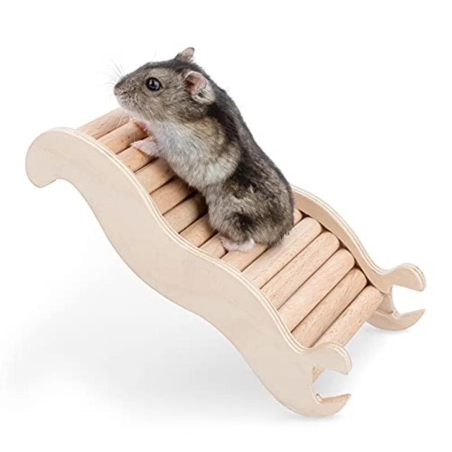 Hamster Climbing Ladder Bridge: 6.3 x 3.7 x 1.1 inch Can Expand Habitat Span and Explore Unlimited New Fun - Multi Use Habitat