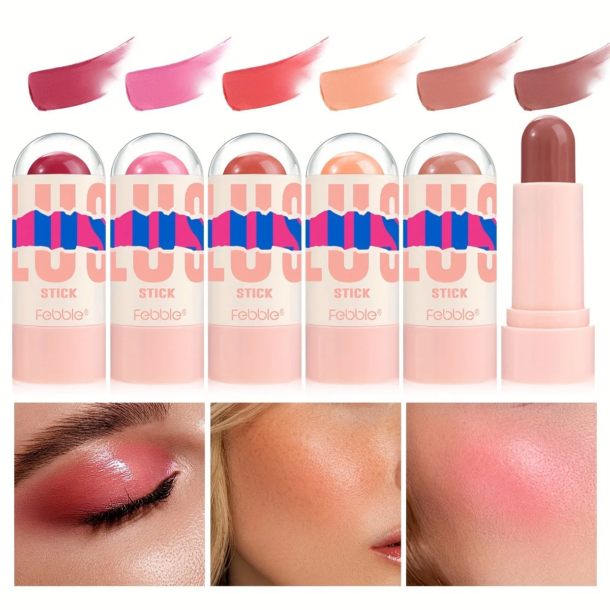Fard in stick multiuso Fard liquido impermeabile naturale e duraturo facile da applicare Fard in crema per trucco