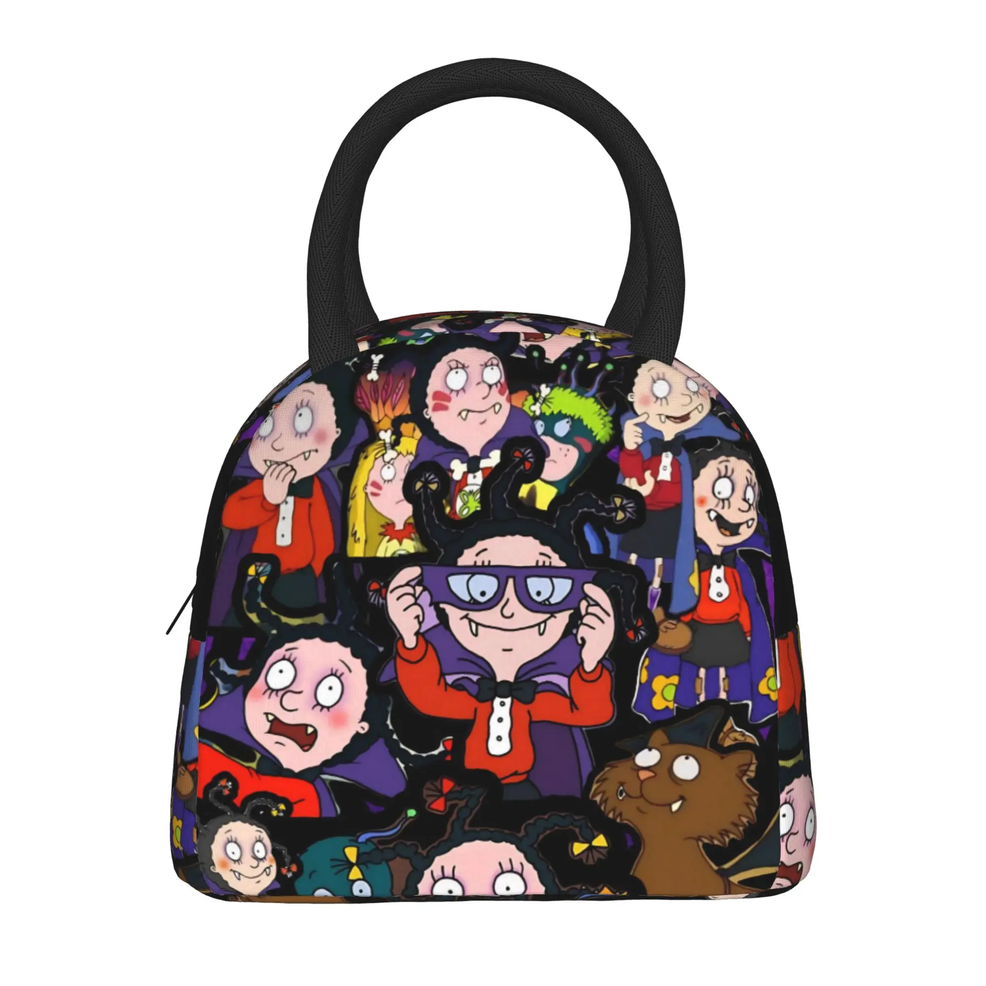 Mona Cartoon Vampires Anime Merch Insulated Lunch Bag For Office Storage Food Boxes Reusable Cooler Thermal Lunch Boxes