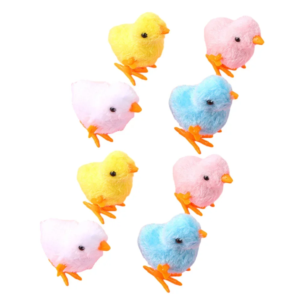 

8Pcs WindUp Chicken Toys Jumping Chick For Pets Safe Materials Baby Toys Cat Supplies Pet Products Garden ToyChicken Bulk Cats