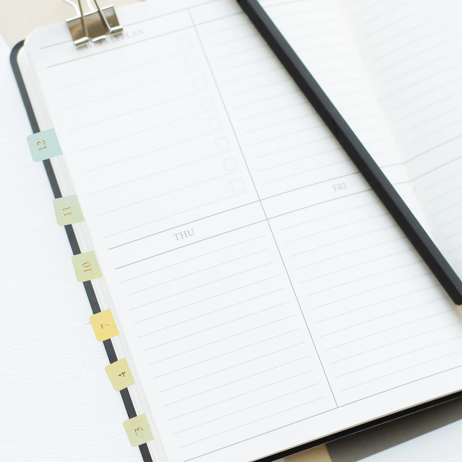 

20 Sheets Date Month Stickers Index Tabs Gradient Color Note Labels Classification Sticker For Notebook Journal Planner