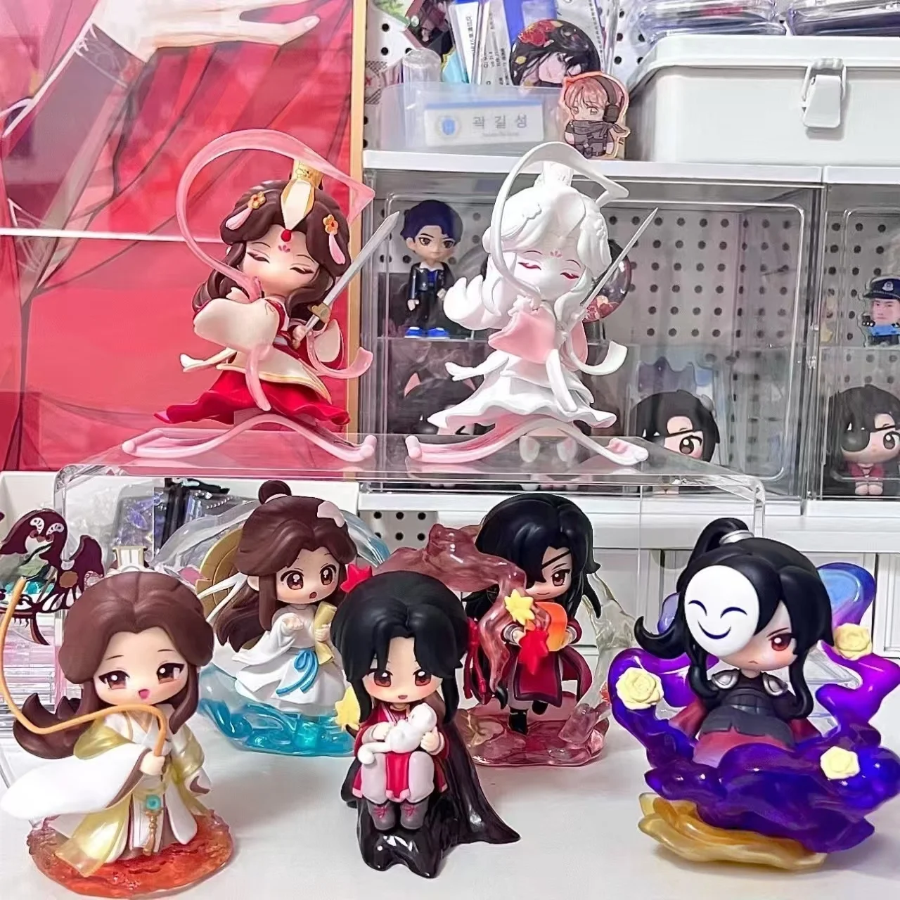 

Подлинная зеленая и элегантная серия Tian Guan Ci Fu, кукла в глухой коробке, загадочная коробка, аниме-фигурка, коллекция украшений для комнаты, подарки для детей