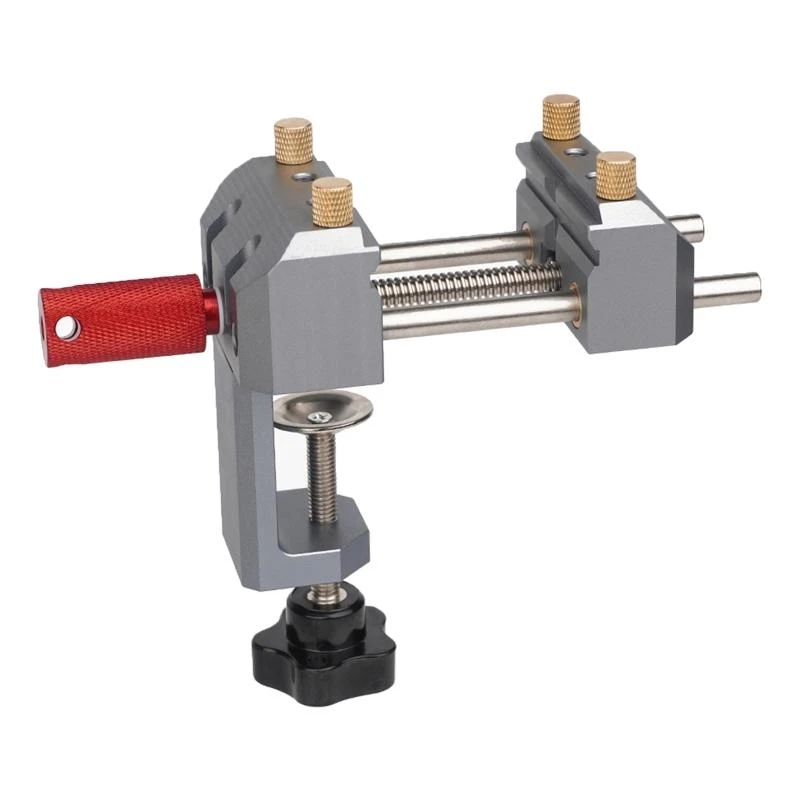 H58C Woodworker Heavy Duty Table Vise Woodworking Two Jaw Clamp-on Clamp Machine Vise