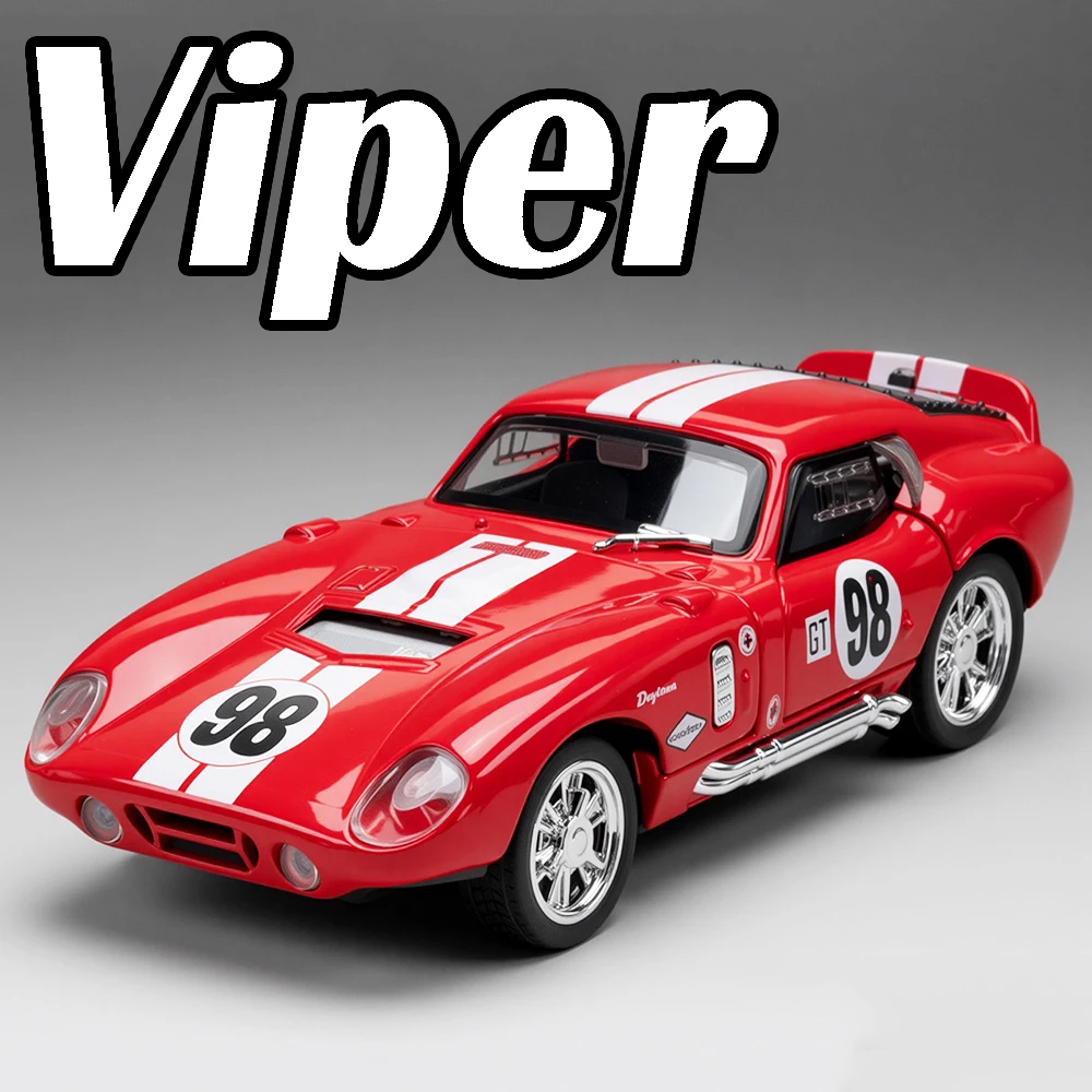 1:32 マスタング シェルビー コブラ バイパー おもちゃの車 ミニチュアモデル 金属ダイキャスト ドア開閉 プルバック サウンド ライト 子供 クリスマスギフト