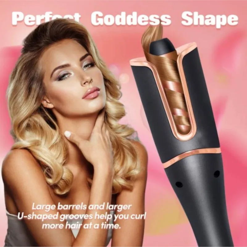 A lazy person's dry and wet dual-purpose deep U-shaped fully automatic curling iron for anti-scald hair care,