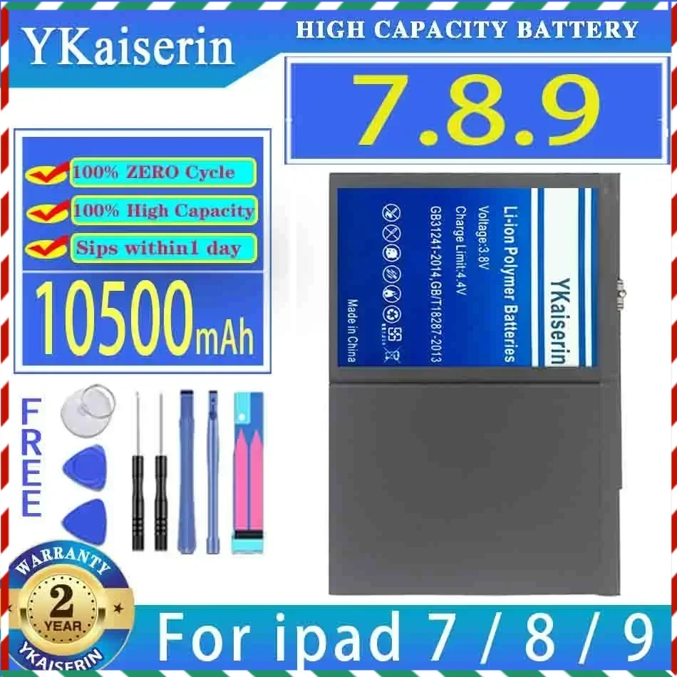 ykaiserin bateria de substituicao para ipad bateria para ipad ipad ipad ipad a2197 a2200 a2198 a2199 a2270 a2428 a2429 10500mah 01