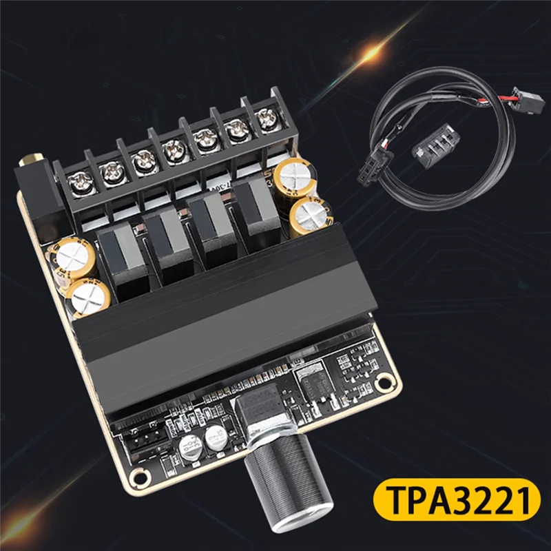 TPA3221 Placa do amplificador de áudio, Dual Channel Stereo Module, Classe D, 85Wx2