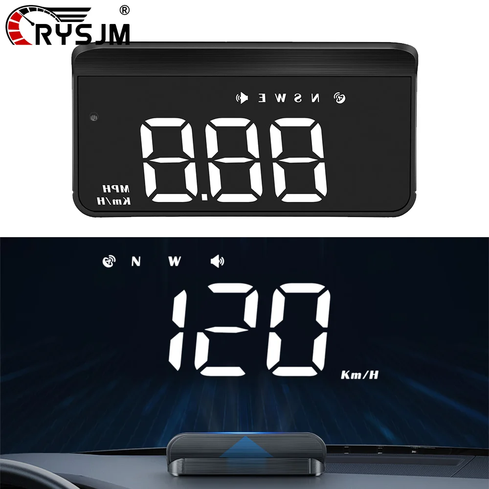 Car M1 GPS HUD Vehicle Speed Head Up Display Drive Direction Gauge With Overspeed Alarm On-board Computer Windshield Projector﻿