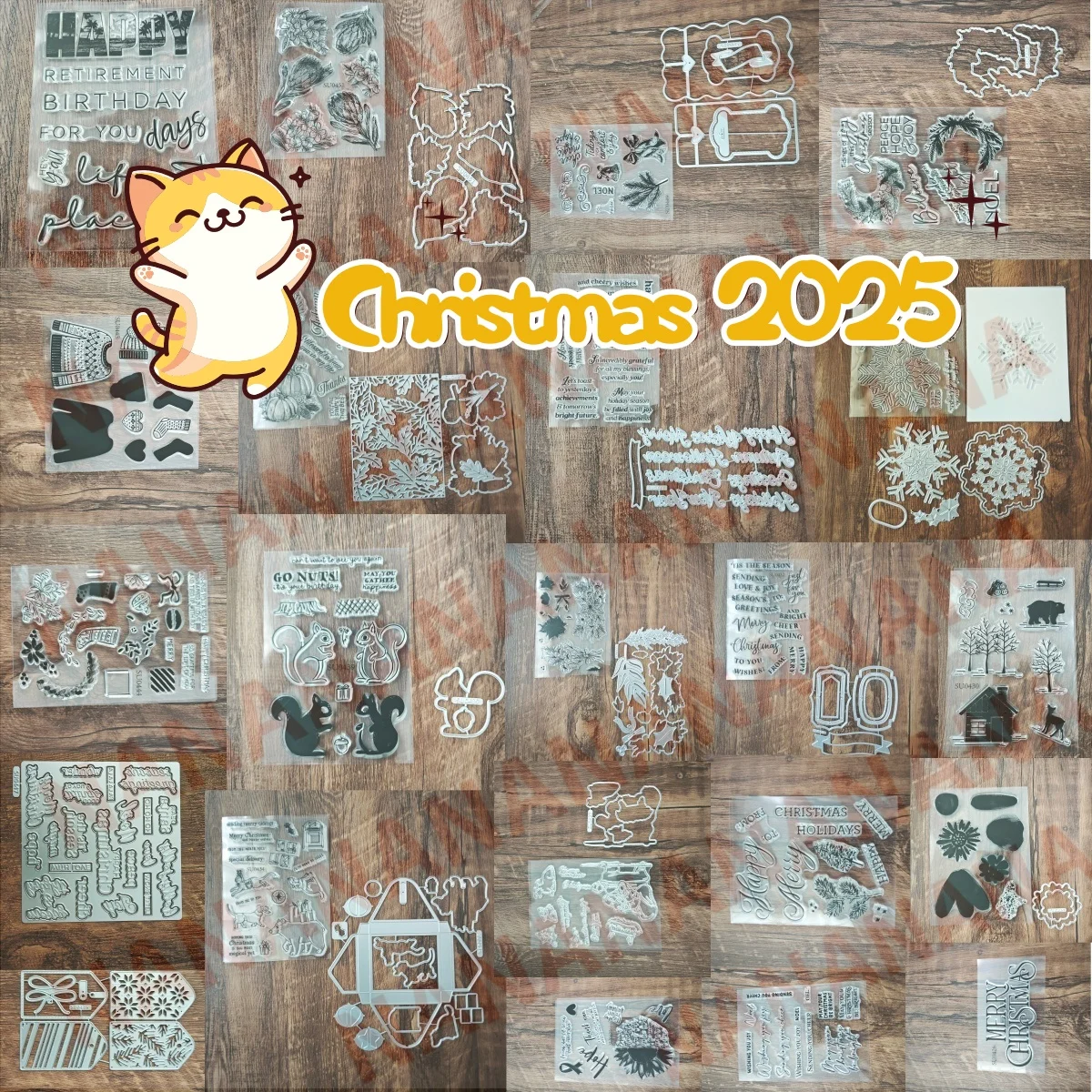 

2025 Christmas Gingerbread Snowy Blossoms Tags Autumn Stamps Cutting Dies Stencil Hot Foil For DIY Scrapbook Diary Decoration