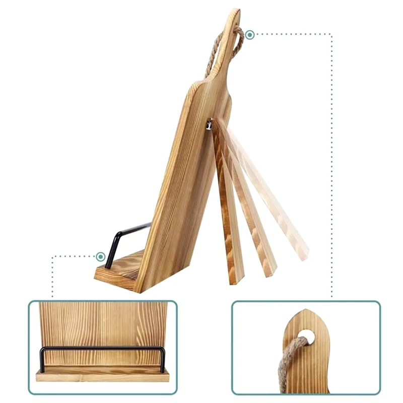 Soporte para libros de cocina, soporte para tabletas, soporte para libros para lectura, utensilios de cocina, decoración del hogar, Idea de regalo perfecta duradera