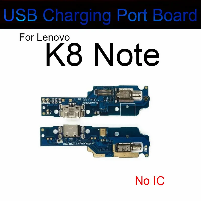 USB Charger Port Board For Lenovo K8 Note / K8 Plus Charging Dock Connector Plug With Flex Ribbon Cable Replacement Repair Parts - view 3
