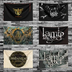 3x5 Ft L-Lamb Of Gods Heavy Rock Band Flag Polyester Digital Printing Banner for Bedroom Wall Art Out Door Tapestry Decoration