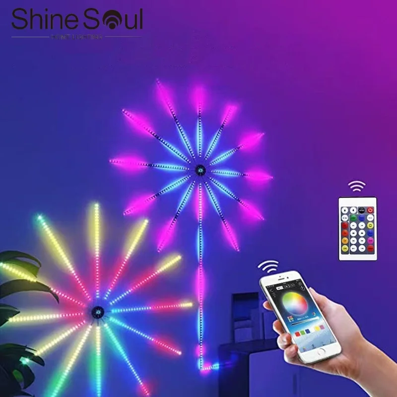 

Smart LED Esports Light RGB Neon Lamp Strip Pickup Remote Control APP Party New Year Christmas Bedroom Decor Atmosphere Light