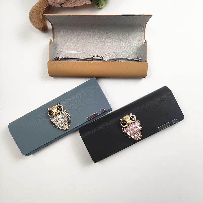 Women's Japanese Style Portable Glasses Case PU Leather Anti-stress Sunglasses Storage Box Eyewear Accessory Gift B1