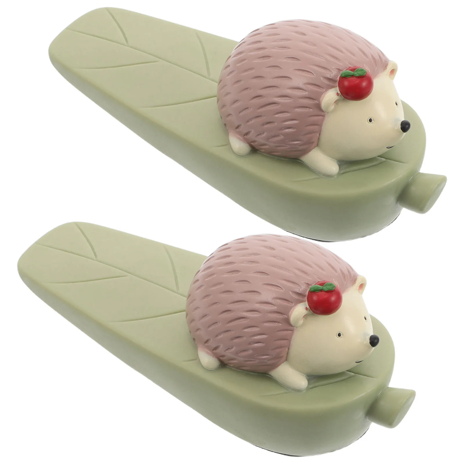 

2Pcs PVC Doorstopper Cute Cartoon Animal Design Decorative Bumper for Bedrooms Offices Kids Rooms Anti-Collision Wall Protection