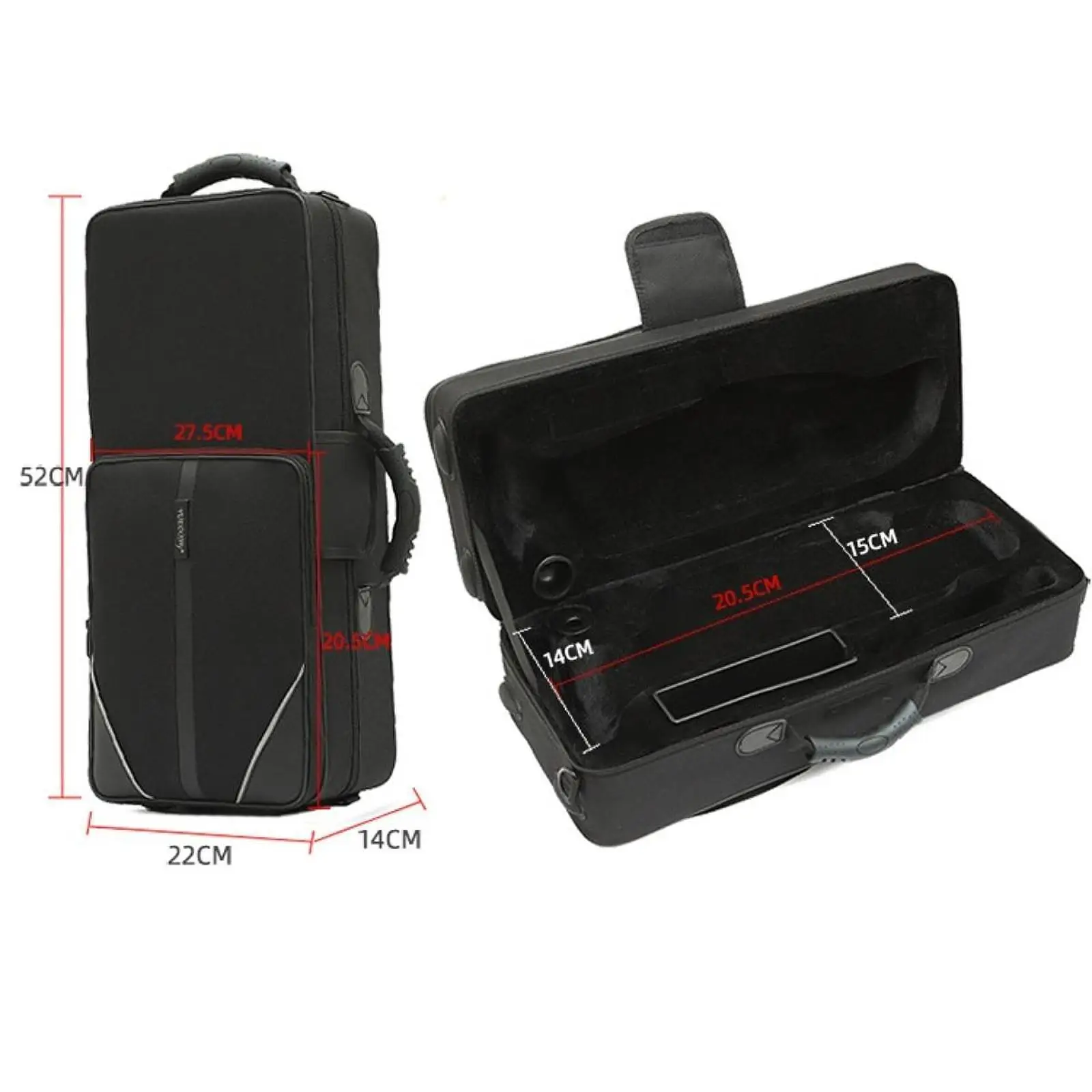 Oxford Cloth Trumpet Gig Bag Durable Soft Lining Carrying Case Accessory for Outdoor Practice and Performance