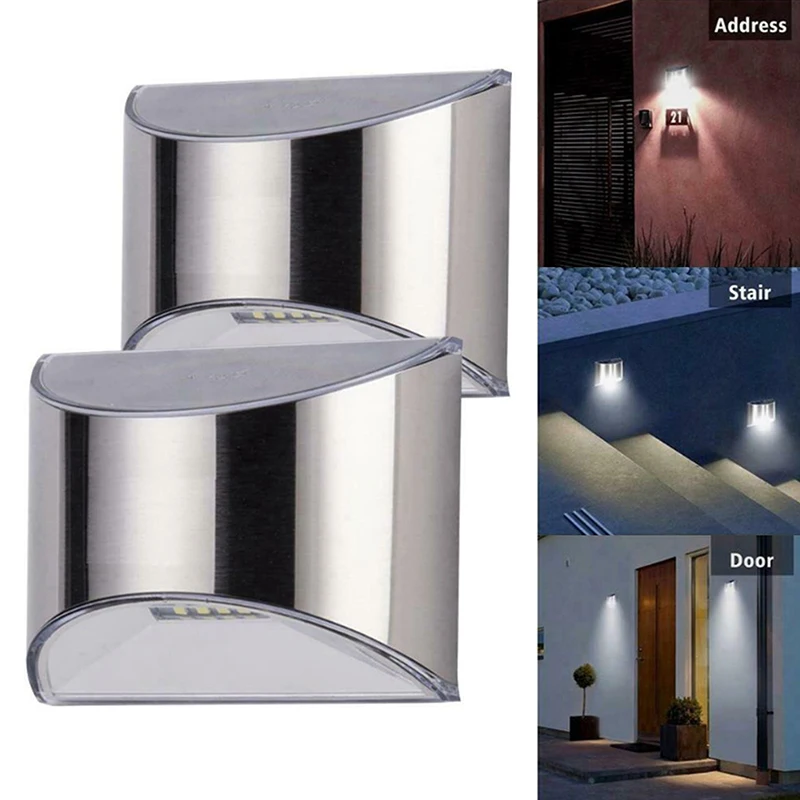 Solar Fence Light Solar Garden Light Outdoor Solar Wall Light Solar Deck Light Waterproof Decor