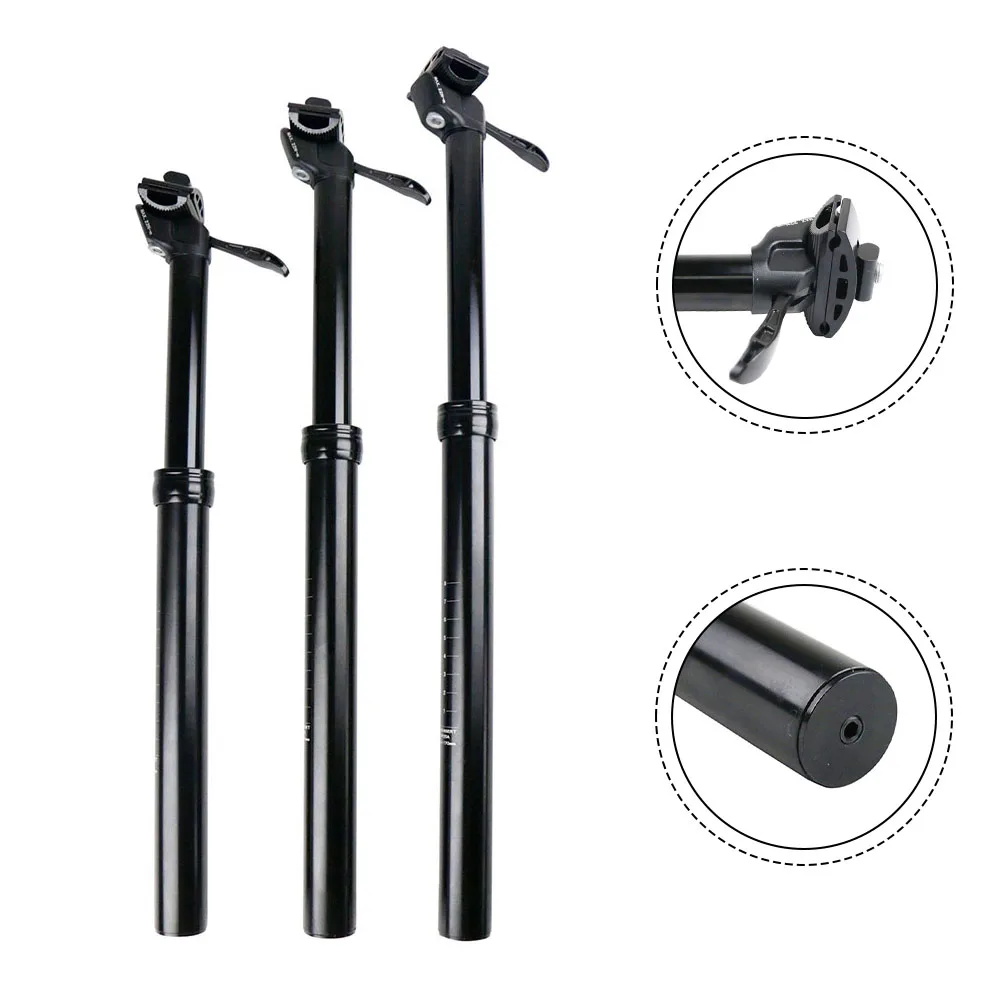 

Bicycle Seatpost Adjustable Dropper Seat Post Seat Tube Manual Travel Height Suspension MTB Road Hydraulic 125/150/170*31.6mm