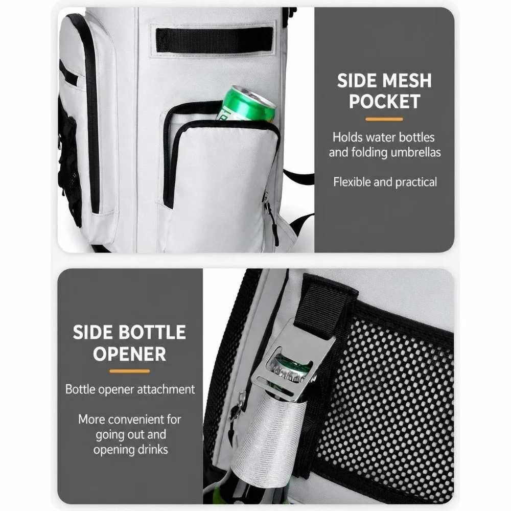Newest Waterproof Insulated Backpack Leak-Proof Heat Insulation Cooler Bag Large Capacity High Grade Insulated Bag Travel
