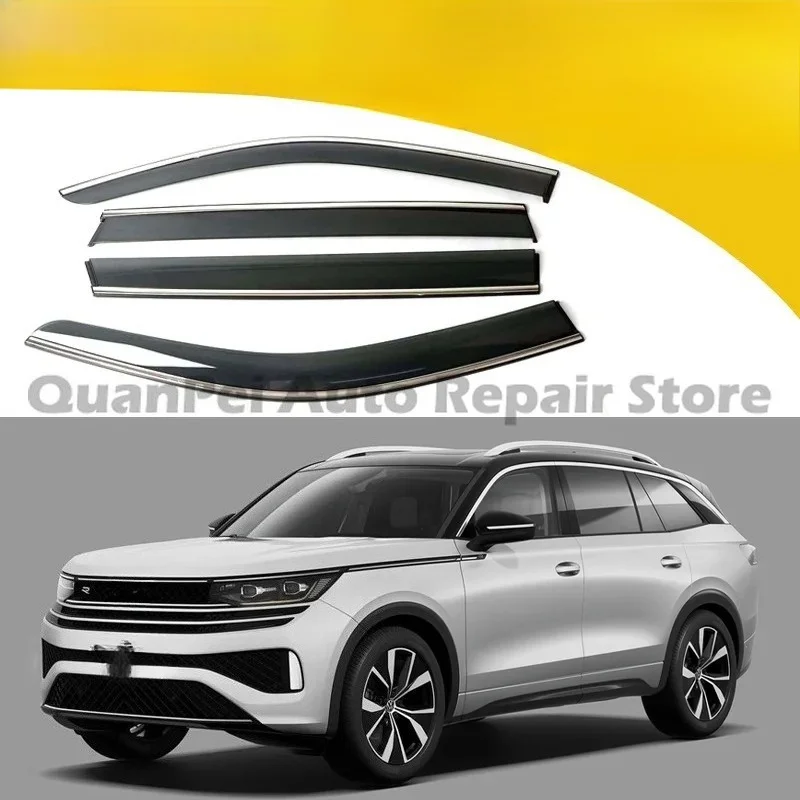 For Volkswagen Passat 2023 Rain Guards Window Deflectors Rain Eyebrows Door Rain Shields