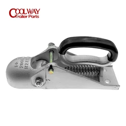 Anti-rattle 2000KG Lever Type Towball Coupler Trailer Hitch Coupling No-Braked RV Caravan Components Camper Accessories Parts