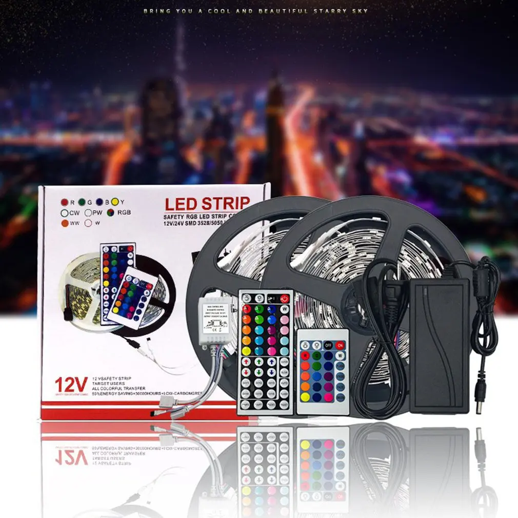 Auto LED Streifen Licht 3528rgb Farbe Festzelt mit Controller-Set Kunststoff Auto Dekoration Control Party Zubehör