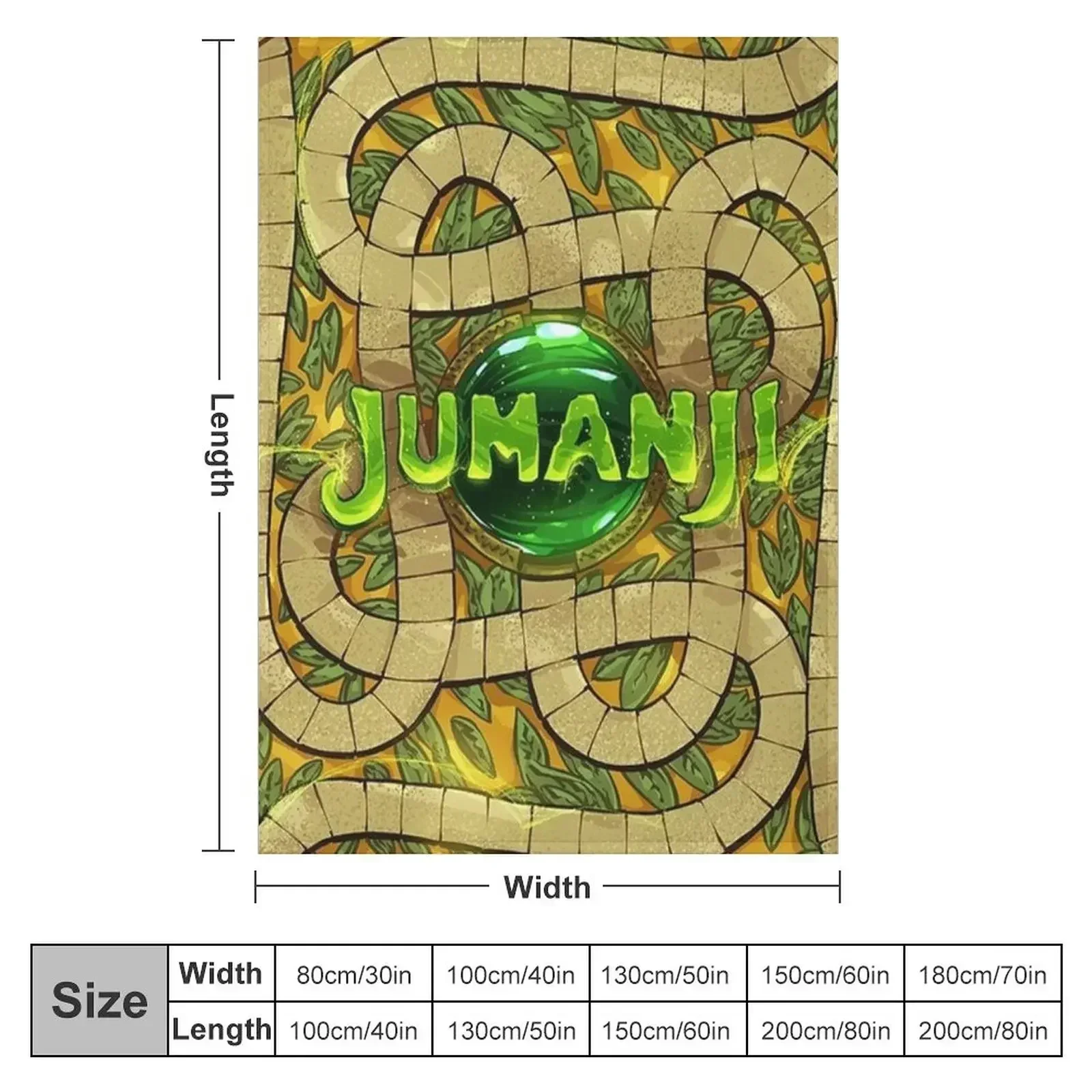 Jumanji Throw Blanket Loose Soft Plush Plaid anime warm for winter Tourist Extra Large Throw Blankets