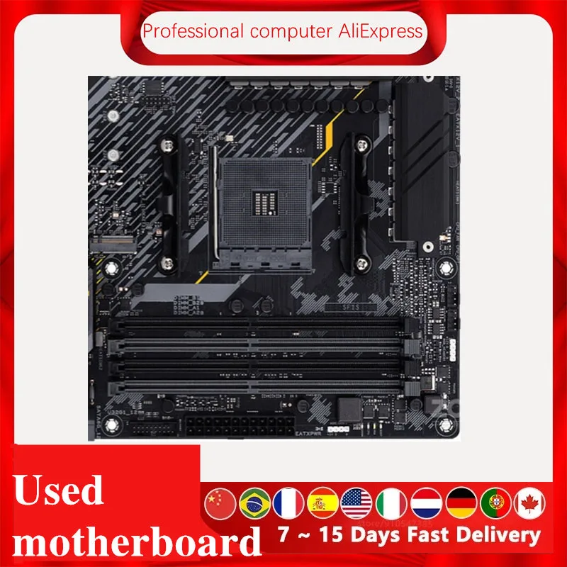 Imagem -06 - Asus Tuf Gaming Motherboard Desktop Mainboard Original Usado para X570-plus Soquete Am4 X570m X570 Pci-e 4.0 m. Sata 3