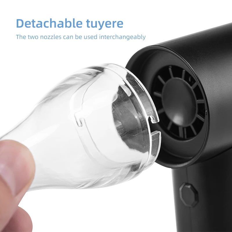 2025 مروحة عنيفة عالية السرعة 80000 دورة في الدقيقة محمولة بخمس سرعات للرياح محمولة عالية السرعة مروحة تهوية صغيرة للرياح