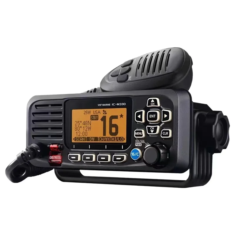 

IC-M330 25W IC-M330G Waterproof Car Radio Station VHF Marine Radio Submersible Mobile Radio