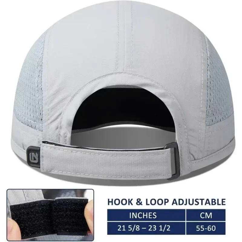 GADIEMKENSD Folding Running Men Hat Visors Peaked Sport Cap Summer Mesh Quick-Drying Caps Women M38