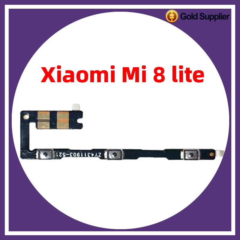 

For Xiaomi Mi 8 lite Power ON OFF Volume Camera Key Button Switch Flex Cable Replacement