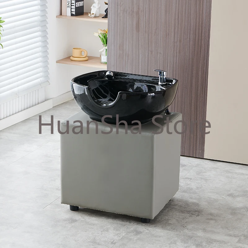 Hairdresser Beauty Salon Chair Portable Washing Treatment Shampoo Chair Barber Professional Cadeira Head Spa Equipment LJ50SC