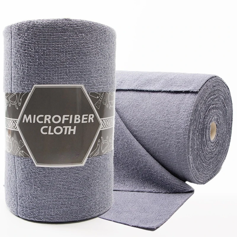 50 Sheets/Roll Reusable Cleaning Wipe Household Kitchen Cloth Microfiber Towel Rolls Dish Rags Wash Paper Towel Replacement