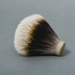 Two Band Badger Shaving Brush, Knot Hair Brush Head, Kit de barbear molhado artesanal, boa espinha dorsal ponta macia