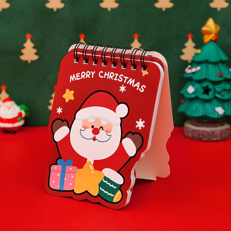 2024 Christmas Desk Calendar Mini Cartoon Cute Patterns Table Calendar Creative Desktop Decorations Daily Planning Small Monthly