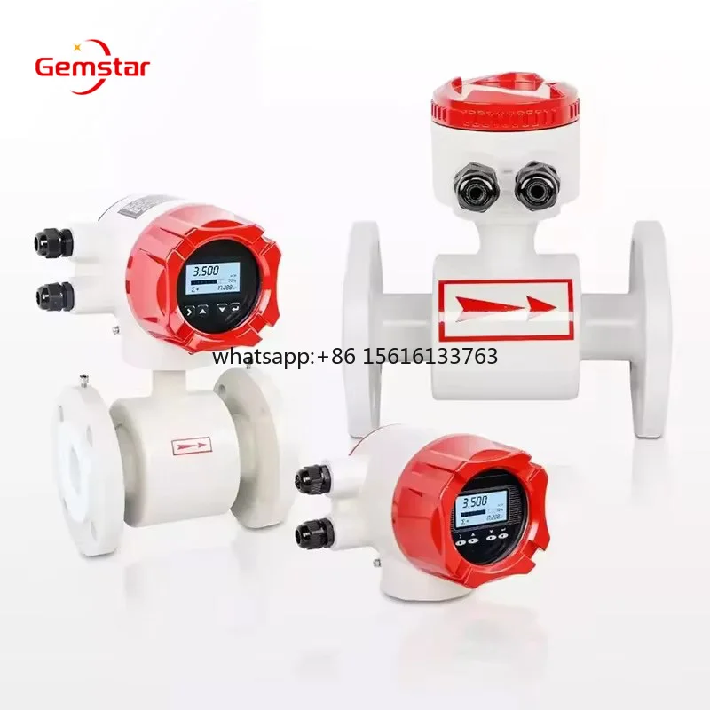 

SS316L Customizable OEM Electromagnetic Flowmeter Sensor Water/Oil/Fluid Meter Thread Connection Liquid Gas Air Stainless Steel