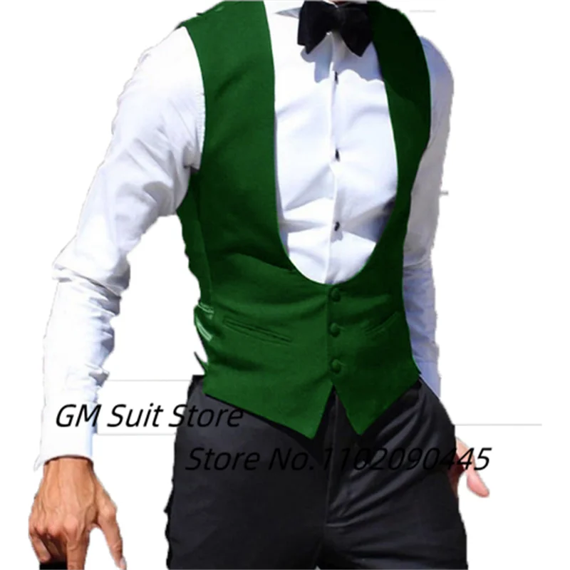 2022 Men\'s Suit Thin Vest Fitted Casual Tuxedo Solid Single Breasted Champagne Blazer Sleeveless Jacket Vest For Wedding