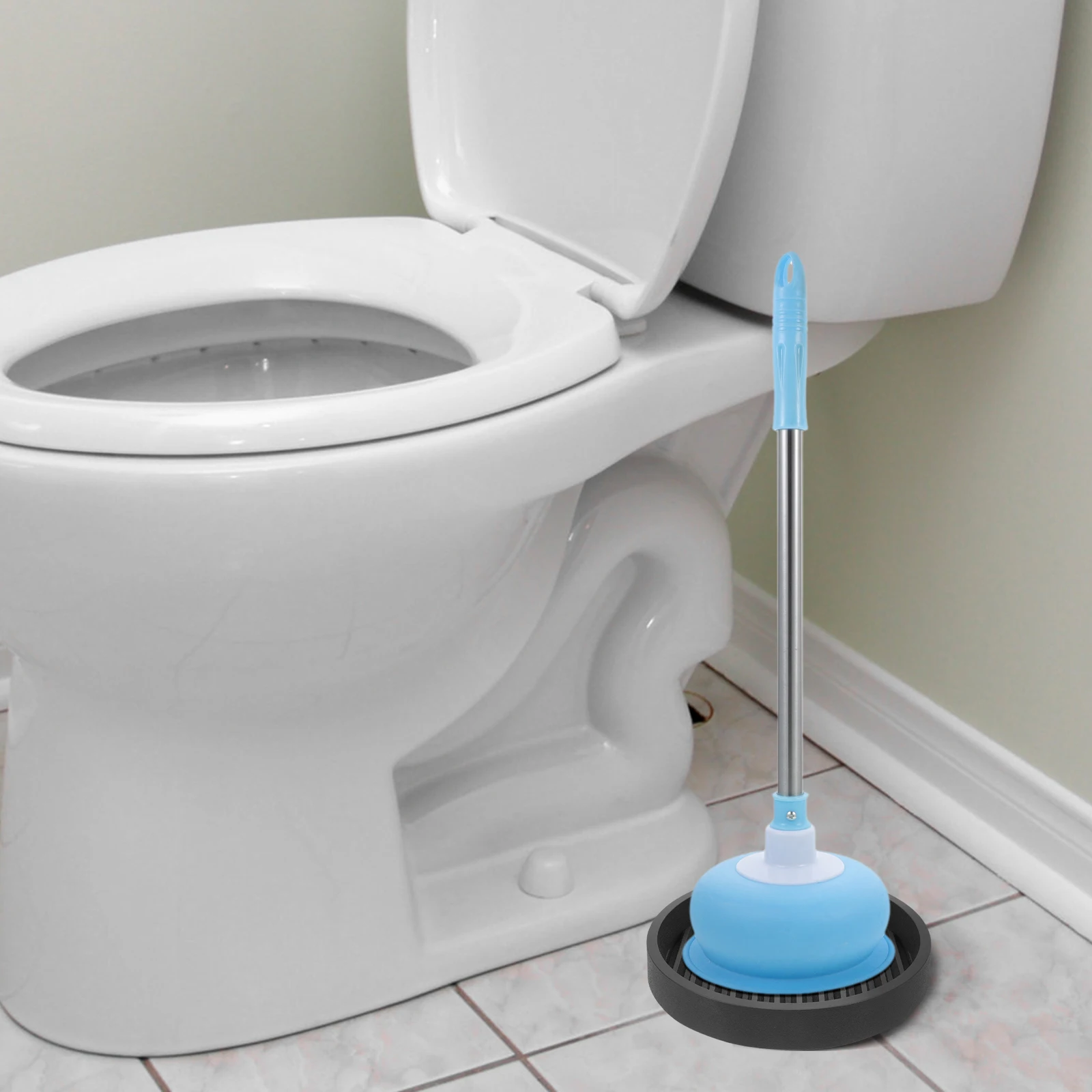 

Toilet Drip Tray Bathroom Essentials Breathable Plunger Drying Base Grey Holder