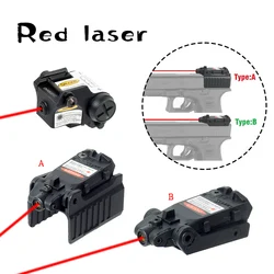 Tactical Red Laser Sight Scope Compact Pistol Hand Gun for Airsoft KSC KWA Glock 17 18C 22 34 Series High Low Mount Switch