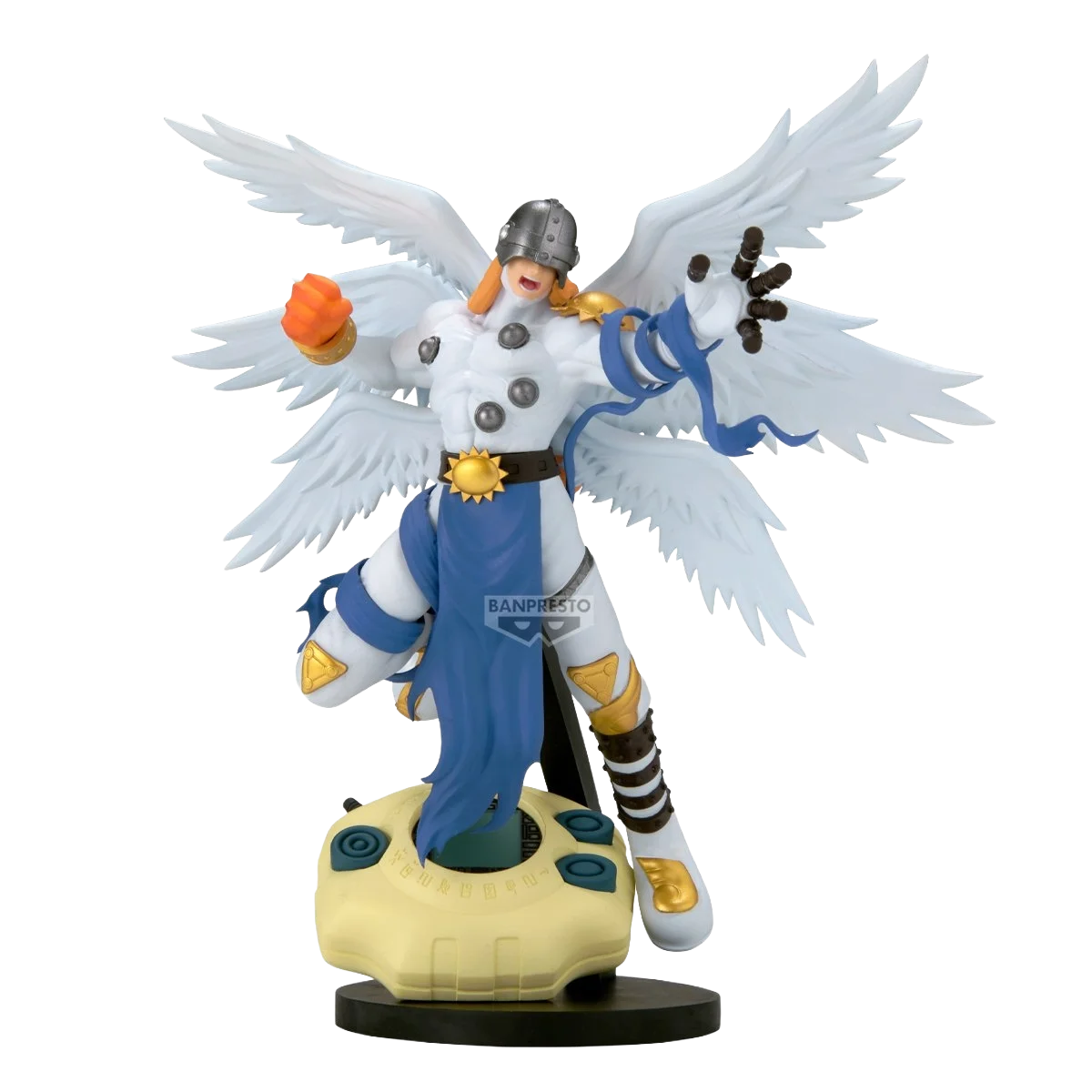Original Bandai Model Banpresto Digimon Adventure 22cm Angemon 10cm Patamon Figure Anime PVC Figurine Collection Toys Gifts view 6