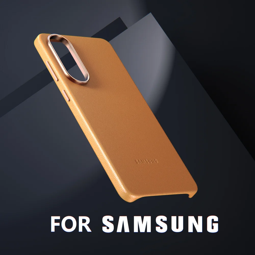 Oryginalne skórzane etui na telefon Samsung Galaxy S25 Edge Ultra Plus, luksusowe biznesowe etui S25Edge z pełną ochroną aparatu, odporne na wstrząsy. — zdjęcie produktu 3