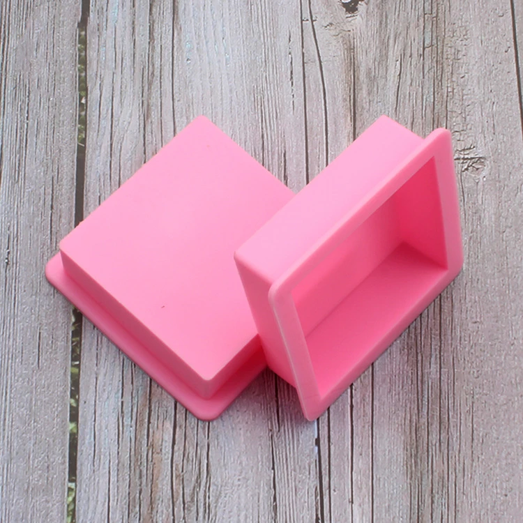 Silicone Mold Square Shape  Soap Mold Muffin Case Candy Jelly Ice Cake Silicone Silicone Cake Tool Chocolate Mold D602