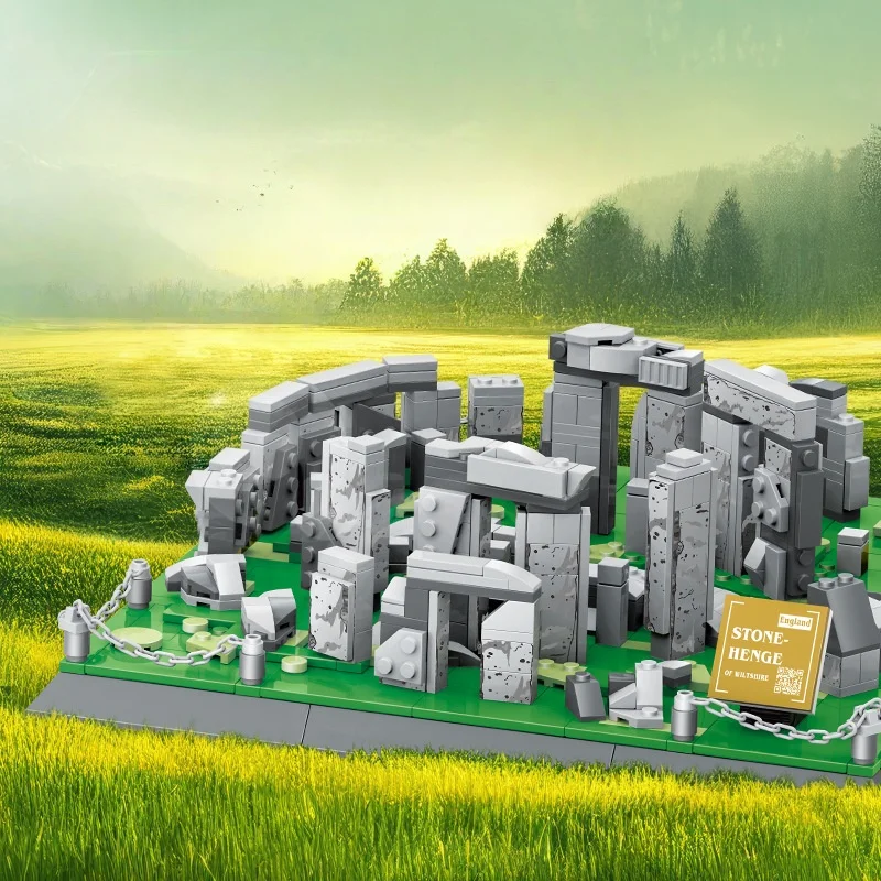 

OUZEY Ancient Stone Circle Model, Prehistoric Monument Building Kit, Historical Blocks for Teens