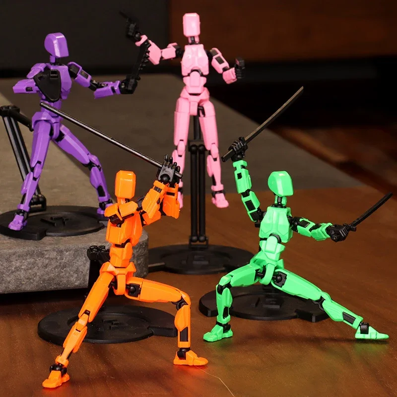 T13 액션 피규어 타이탄 13 액션 피규어 더미 럭키 13 액션 피규어 3D 인쇄 다중 관절 이동식 노바 13