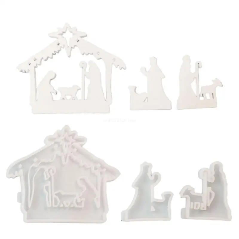 

3x Jesuses Baptism Molds Castings Molds Silicone Mould Table Decorations Dropship