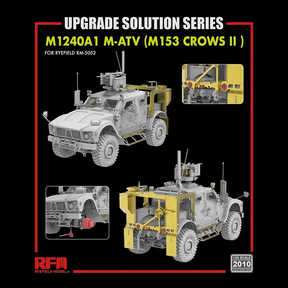 

[Модель Ryefield] RFM RM-2010 1/35 M1240A1 M-ATV (M153 CROWS II) Средство обновления для RM-5052