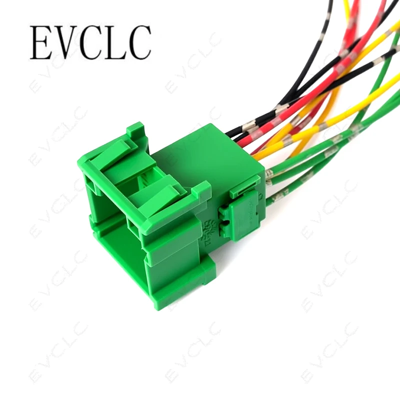 1 Set 12-Hole Wiring Harness Connector 1-967627-1/8-968972-1 for Heavy Truck CD Player, Power Amplifier & ABS (Male & Female)