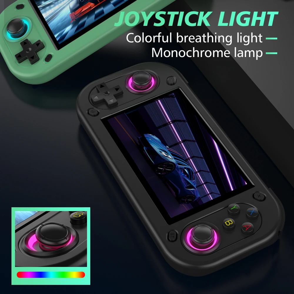 جديد R43S ريترو وحدة تحكم محمولة مفتوحة المصدر نظام لينكس وحدات تحكم الألعاب الكلاسيكية 4.3 بوصة IPS شاشة مشغل فيديو محمول VS R36S